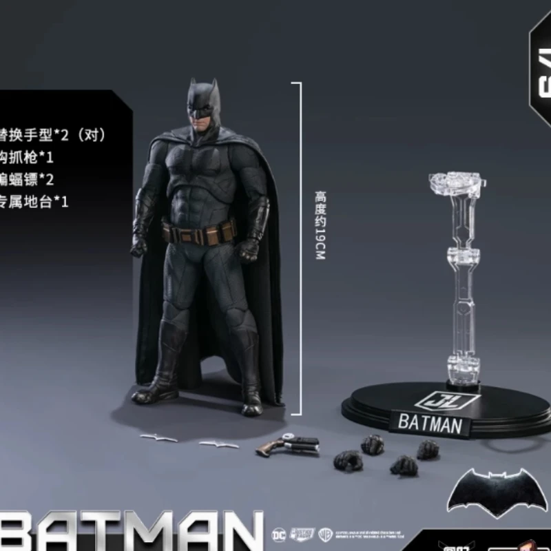 Fondjoy Dc Justice League Batman & Superman Figur Aksi Mainan Koleksi Berlisensi Resmi Model Koleksi dengan Hadiah Dasar untuk Anak Laki-laki