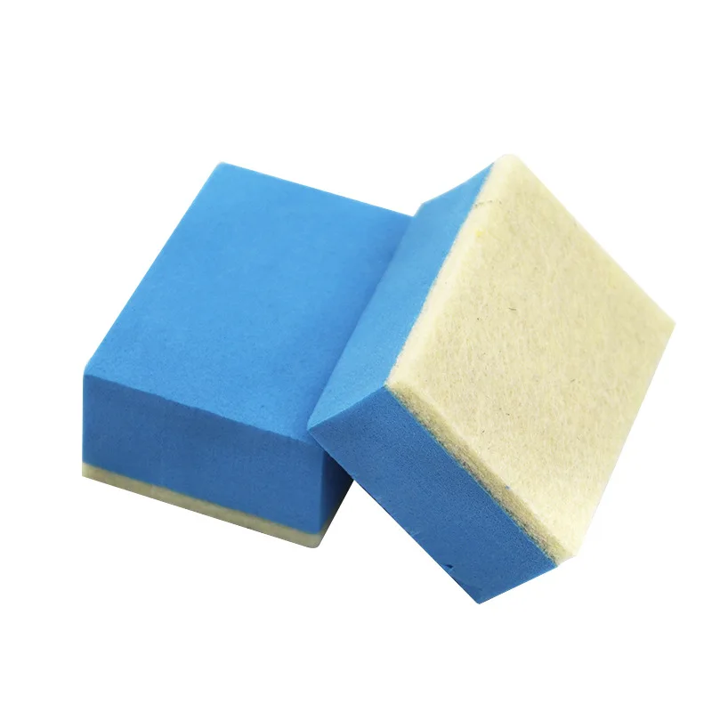 Car Cleaning Sponge Car Glass Oil Film Cleaning Wipe Wax Polish Pad Degreasing Film Shellac Cleaning Wool Felt Tools Accessories