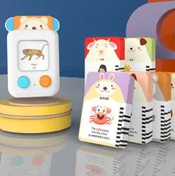 Kid 144 Flashcard Language Learning Machine with Chinese English Word Pinyin Reader Early Educational Pocket Device Toy for Baby