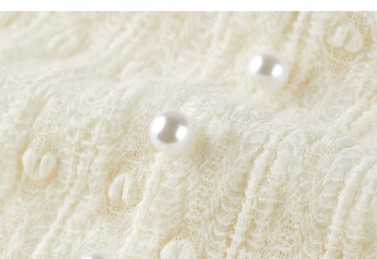 SENTUBILA Eleganter Splicing-Spitzenpullover für Damen, Herbst 2026, Halbrollkragen-Oberteil mit Perlenbesatz, Langarm-Pullover, Damen W54SC5039 – Detail 28