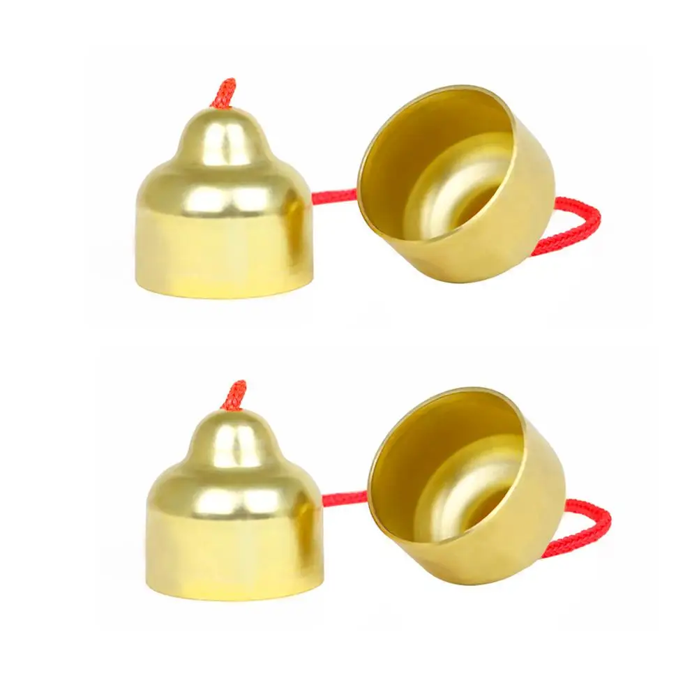 

2 Pcs Natural Teaching Aids Child Kids Toys Bells for Children