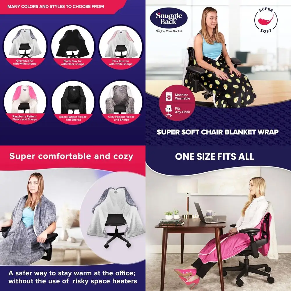 

Оригинальное одеяло для офисного стула от SnleBack; Уютное удобное кресло для офисного стола, крепление для удобного обогрева и без помощи рук. ул