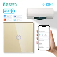 BSEED 40A Smart Wifi chauffe-eau chaudière mur interrupteur tactile climatiseur fonction de synchronisation Tuya Alexa Google Home commande vocale 3