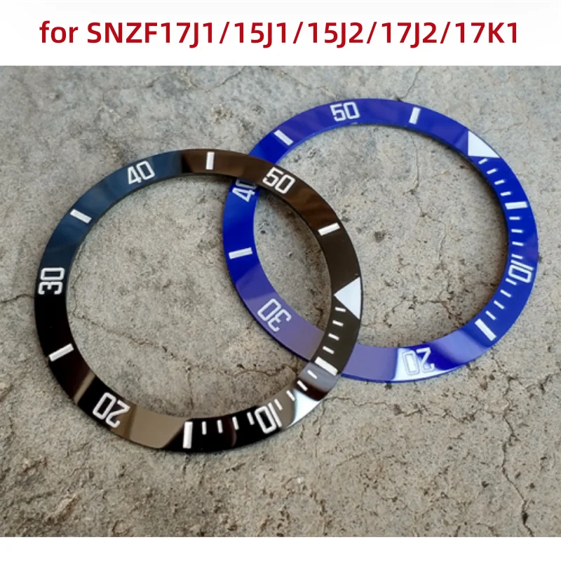 

38.7mm Diving Watch Bezel for SNZF17J1/15J1/15J2/17J2/17K1 Alternative Ceramic Bezel Ring Diy Watches Replacement Parts