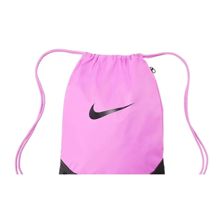 Mochilas Nike Brasilia, color rojo claro y negro, modelo IB4409-503.