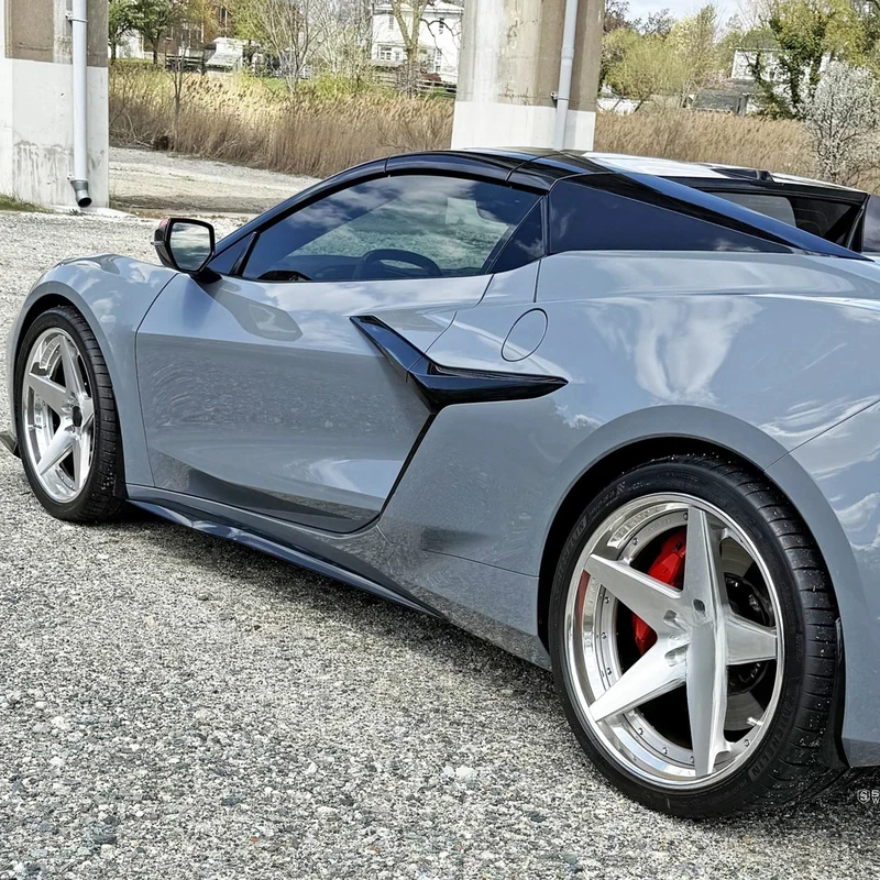 

Carbon Look Glossy Black Side Skirt Extension Side Universal Car Sport Exterior Modification Accessories