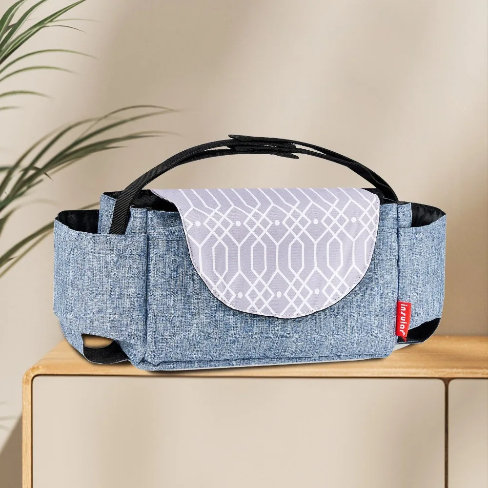 متعددة الوظائف عربة المنظم حقيبة زجاجة حامل الأم حقيبة عربة حقيبة للحمل حقيبة حفاضات سعة كبيرة عربة حقيبة التخزين