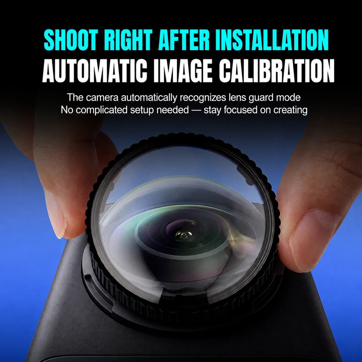 PC-Objektivschutzkappe für Insta360 X6 Kratzfeste Transparente Objektivabdeckung 360 ° Videokamera-Zubehör – Detail 3