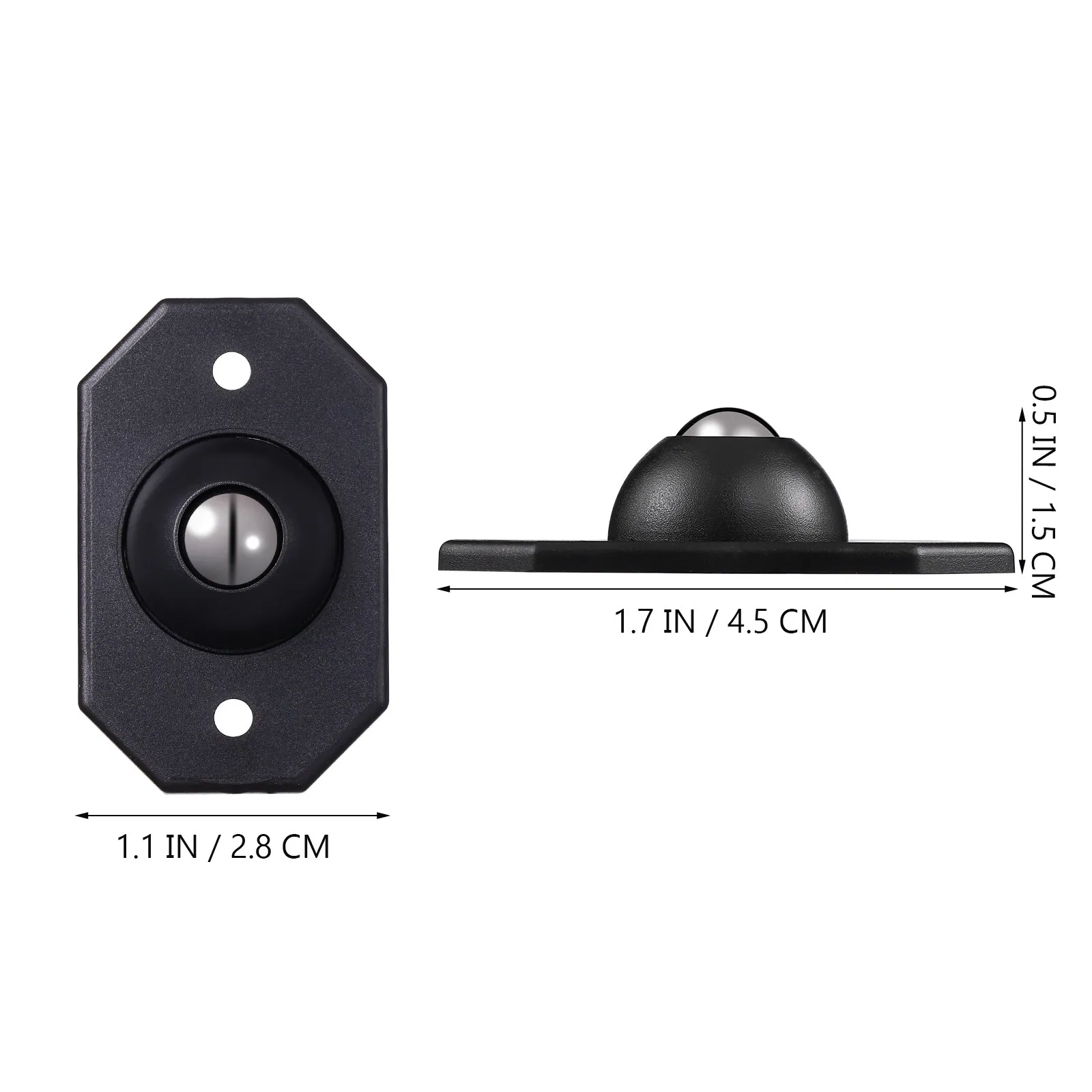 16Pcs 360 Degree Rotating Sticky Casters Heavy Duty Universal Pulley Wheels for Trash Can Storage Box Cabinet Flower Pot Home