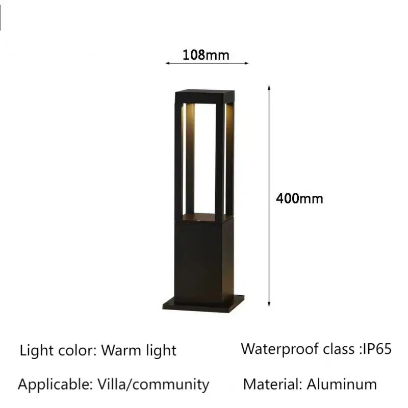 Buiten Gazon Licht Villa Huishouden Straatlantaarn Ip65 Waterdichte Tuin Moderne Eenvoudige Led Grond Ingevoegd Gras Tuin Grond