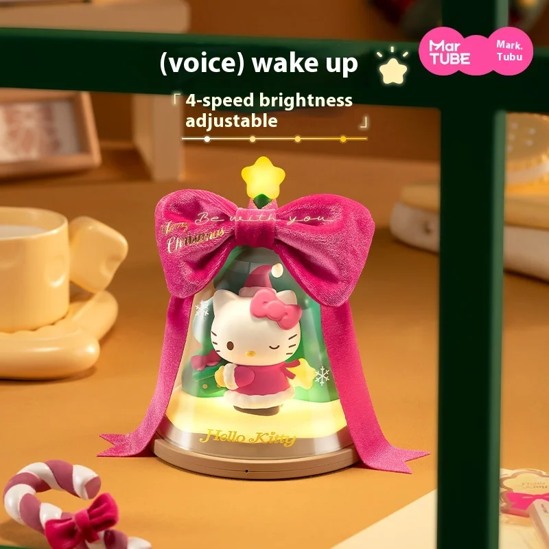 New Hellokitty Christmas Ornament Light With Sleep Mode Sparkling Breathing Light Girl Best Friend Christmas Surprise Gift