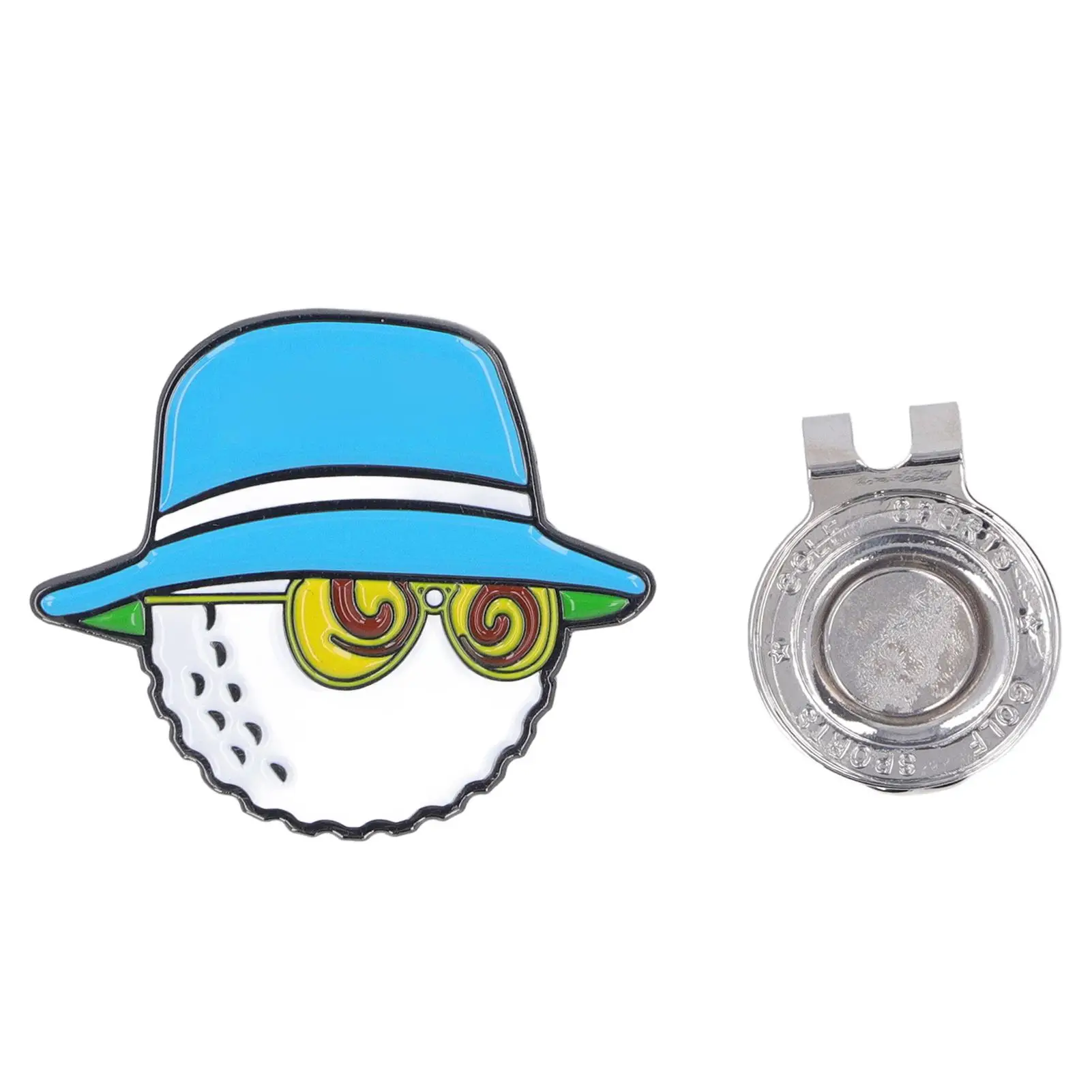 Magnetic Hat Clips with Ball Marker Holder - Ideal for Fishermen & Gym Use, Perfect for Golf and Sports