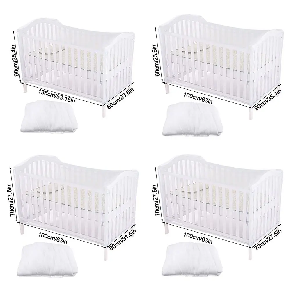 Mosquito Crib Mosquito Net Foldable Breathable Stroller Safety Tent Washable Full-face Cot Cover for Holidays Travel Summer view 6
