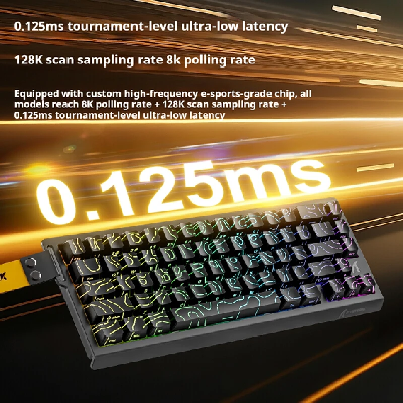 هجوم القرش X68HE المحور المغناطيسي لوحة المفاتيح الميكانيكية حمار الطوارئ وقف Valorant خاص مريح مفتاح كامل الساخن قابل للتبديل ABS