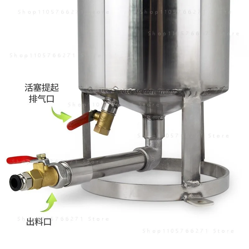 Stainless steel piston pressure drum cylinder piston glue filling butter pressure drum