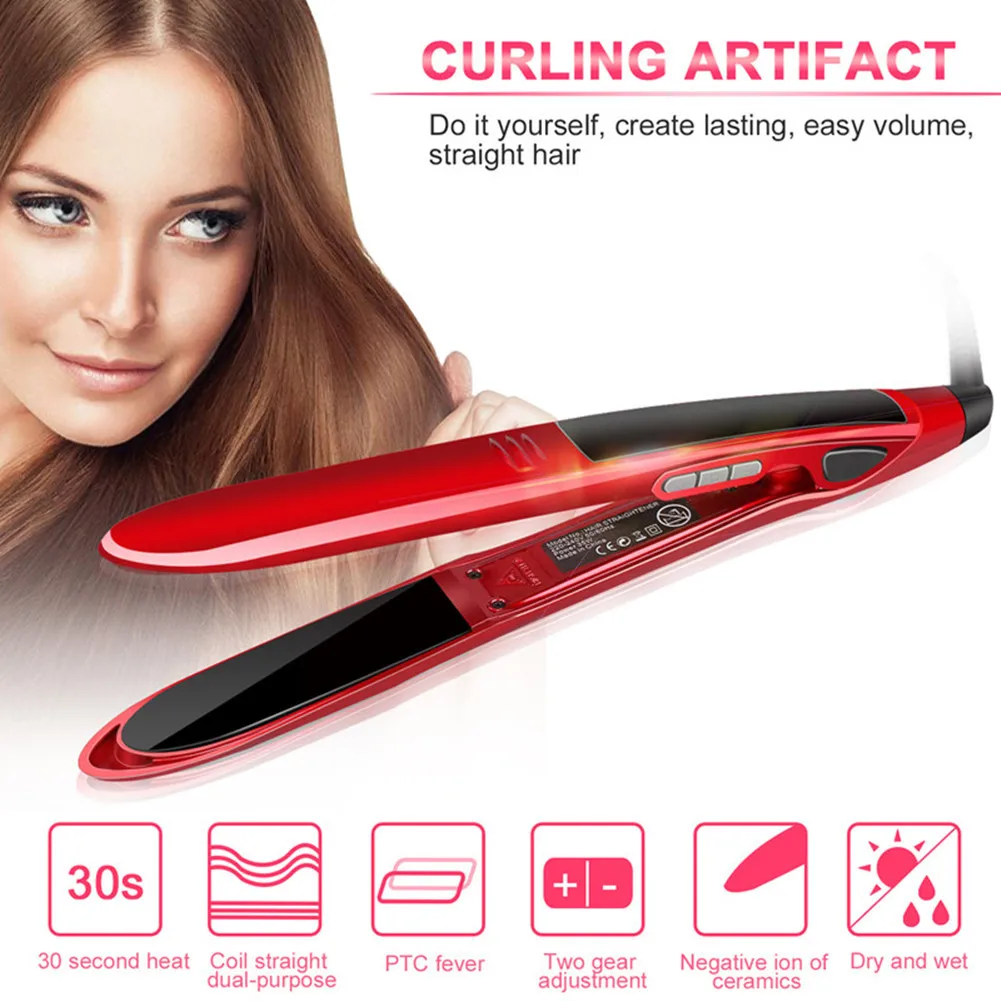 Electric Cleat Hair Straightener Curling Iron Women's Barber Shop Special Ironing Board Hair Straightener