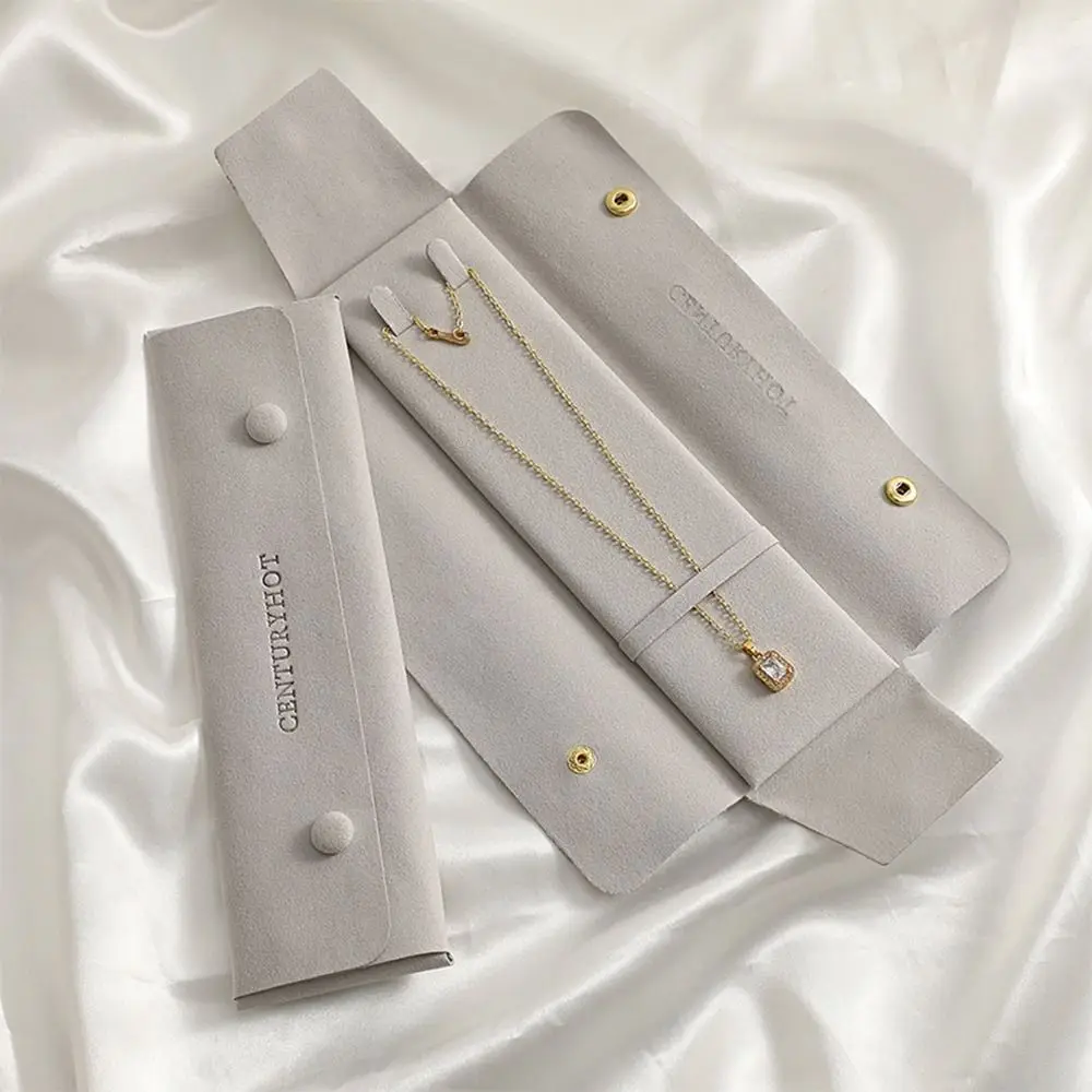 Gift Fashionable Microfiber Jewelry Storage Exquisite Foldable Jewelry Organizer Portable Storage Pouch