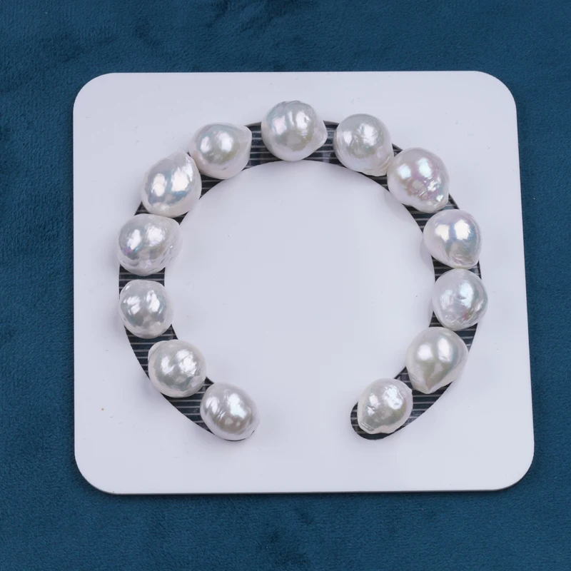 11-14mm natural white freshwater baroque edison pearl beads for jewelry making