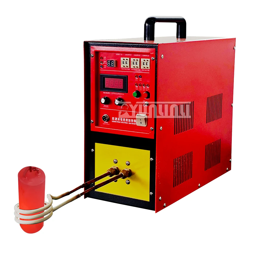 15kw High Frequency Induction Heater Quenching and Annealing Equipment 220v High Frequency Welding Machine Metal Melting Furnace