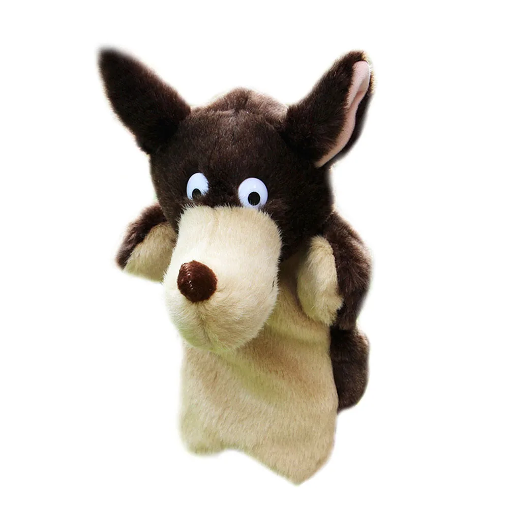 Marionnette à main de loup pour enfants, jouet en peluche doux au beurre, cadeau pour bébé, nouveau