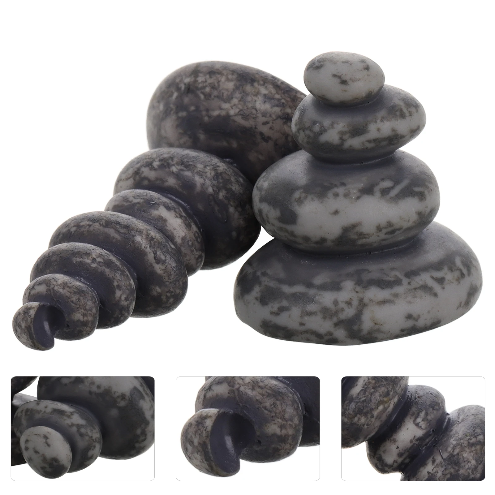 

20pcs Zen Stacked Balancing Stones Handmade Statues Japanese Meditation Fairy Decor Natural Aquarium Fish Tank