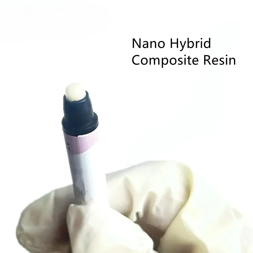 Resina compuesta nano híbrida universal de 4g/seringa - material dentário fluido de cura leve para restauração dentária (tombras A2/A3)