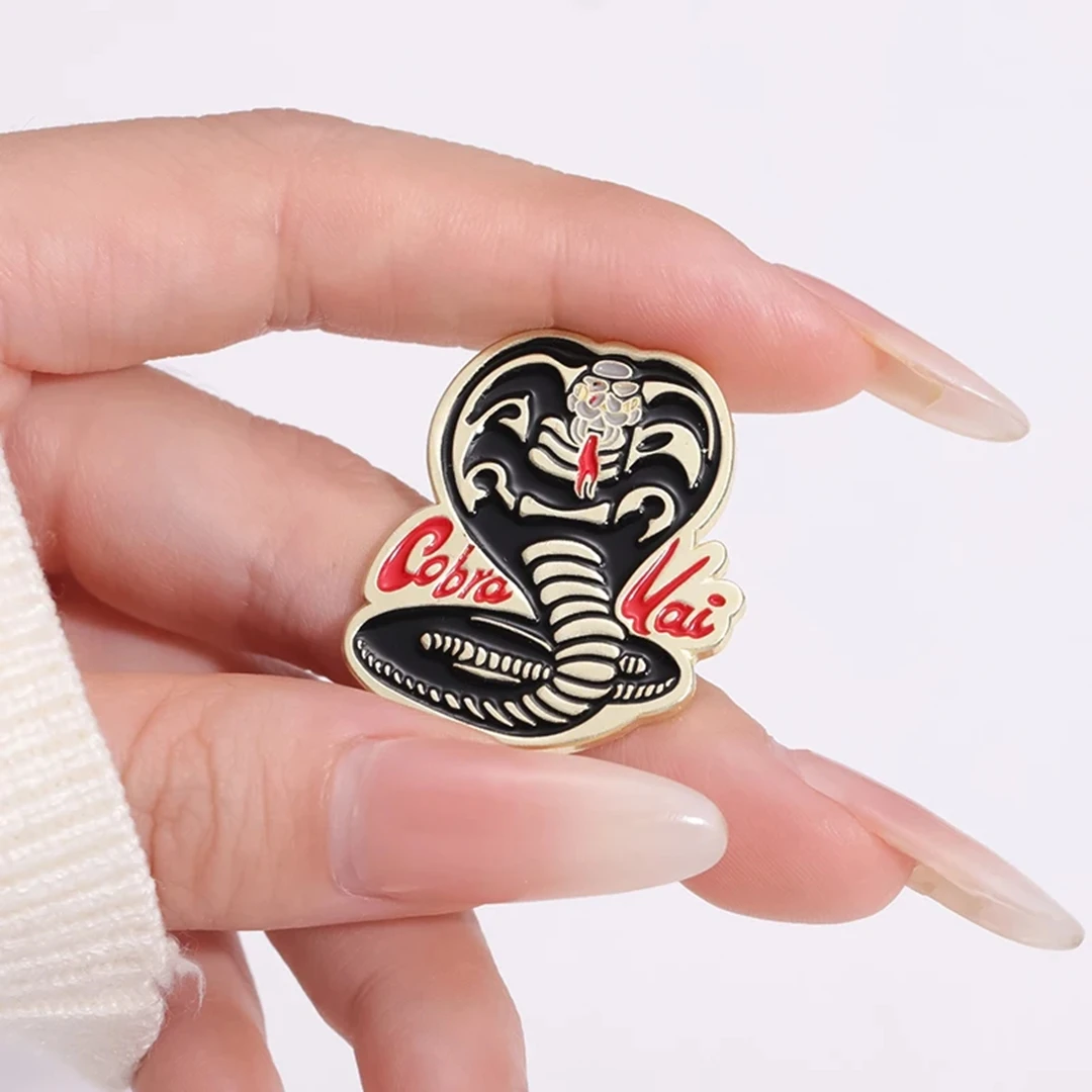 Python Enamel Pin Comedy Movies Cobra Punk Snake Metal Brooch Lapel Backpack Badge Funny Jewelry Gift for Kids Friends - view 5