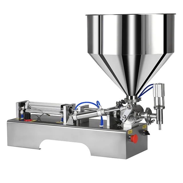 Horizontal Pneumatic Filling Machine for Paste and Liquid Food Grade No-Drip Design High Precision  Easy-to-Operate