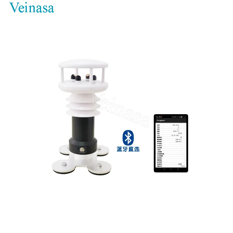 Vehicle-Mounted Portable Weather Station VAWS006H Veinasa Factory Direct Sales Roof Suction Cup Installation