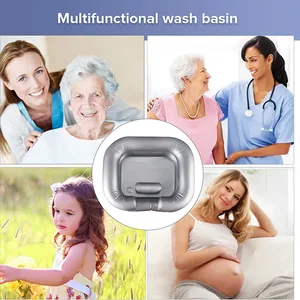 Tragbares aufblasbares Becken des Shampoo, Haarwaschbeckens, bettlägerige Badewanne, Infrarot -Dreadlocks und zu Hause PIA 10 Hauptverkäufe Baquet - №8