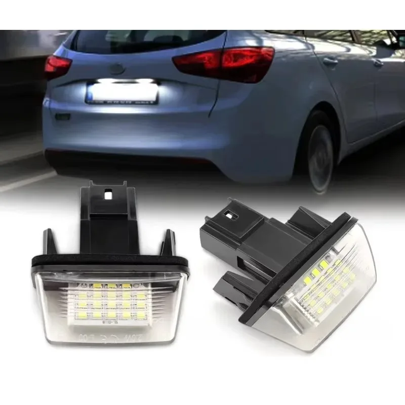 

High Quality 2pcs Car Rear 18 LED SMD License Number Plate Light Lamp 6500K for 206/207/307/308 CITROEN C3-C8