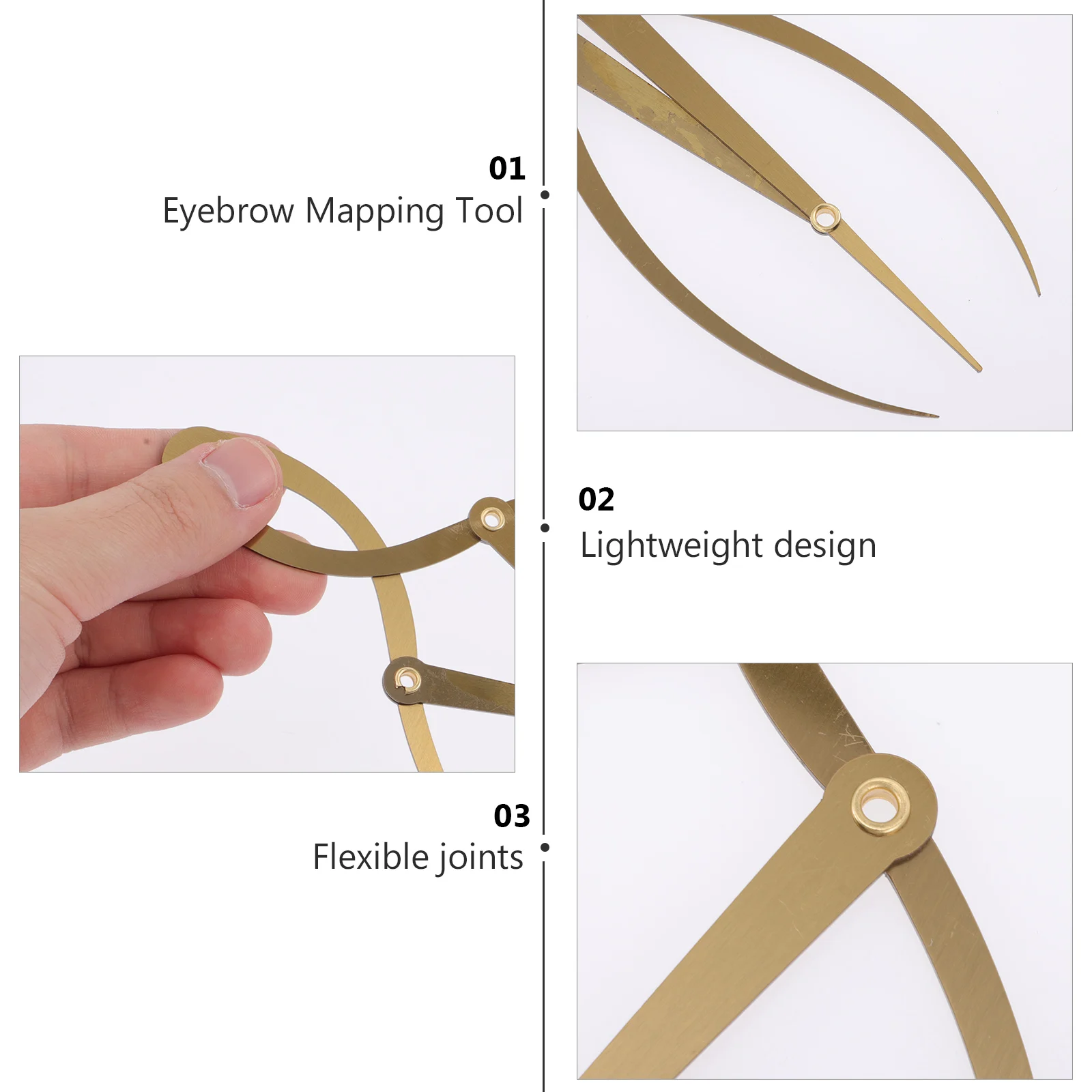 

Thrush Ruler Microblading Pen Eyebrow Designer Tattooing Tool Shaping Mapping Caliper Suite