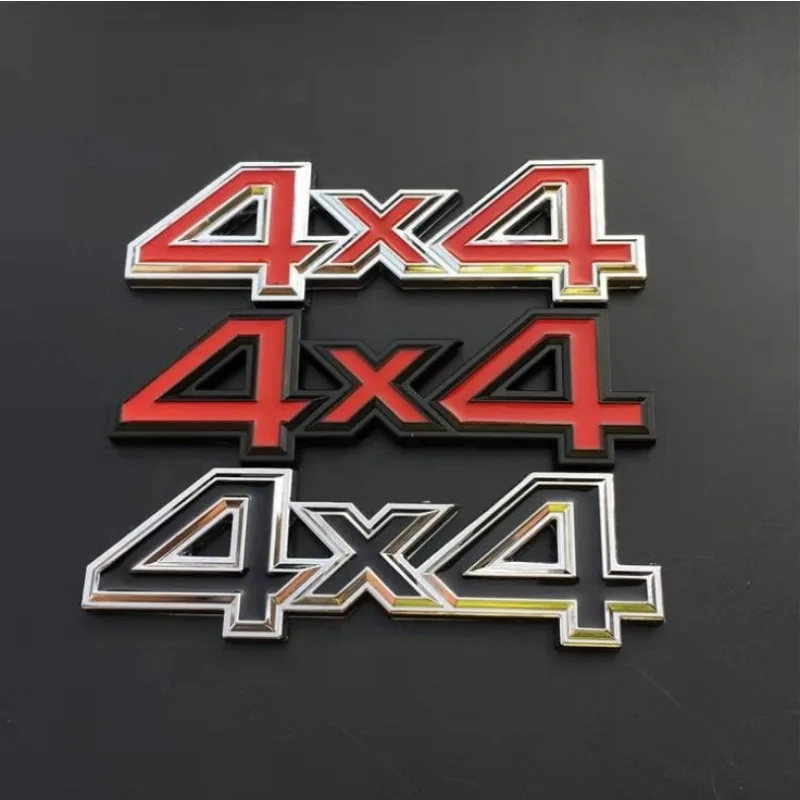 

Metal 4X4 Sticker Car Body Decal for Off Road Motorcycle SUV 4WD Vehicle Tail Emblem Covering scratches