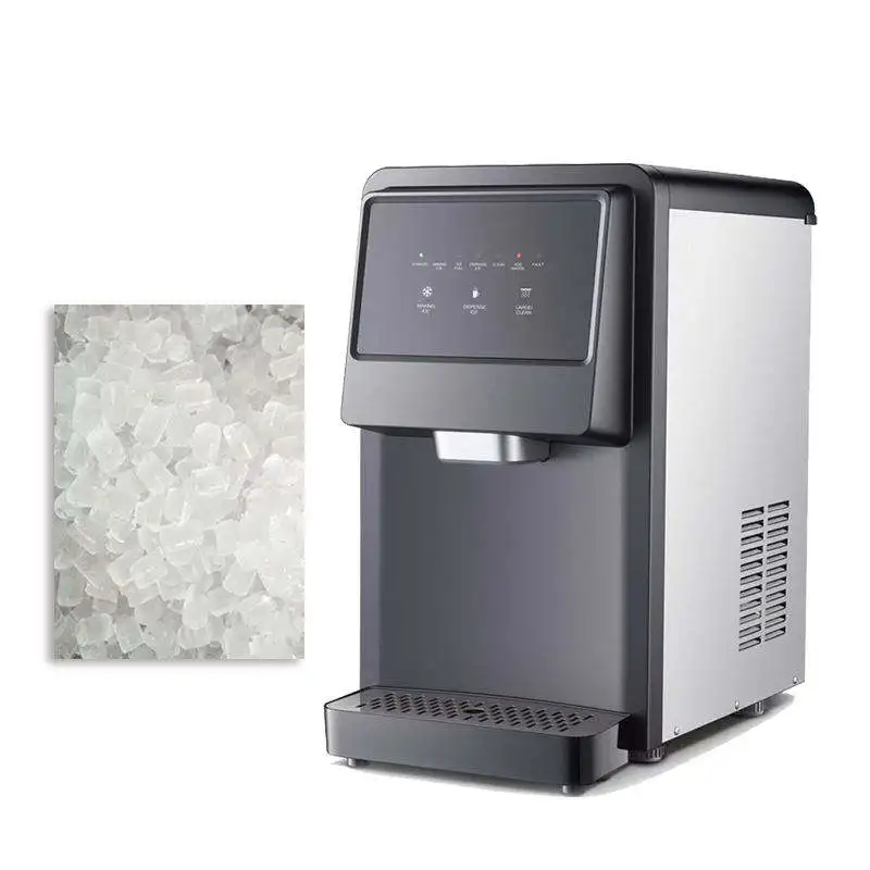 350W 220V 25kgs/24h Automatic Block Ice Machine Square Ice Machine，Ideal for Home Bar Use