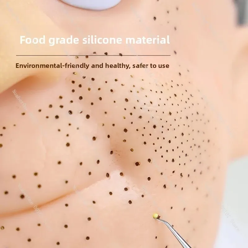 Pimple Popping Simulator Toy, Big Head Model Acne Squeeze Stress Reliever for Anxiety, Sensory Fidget Tool