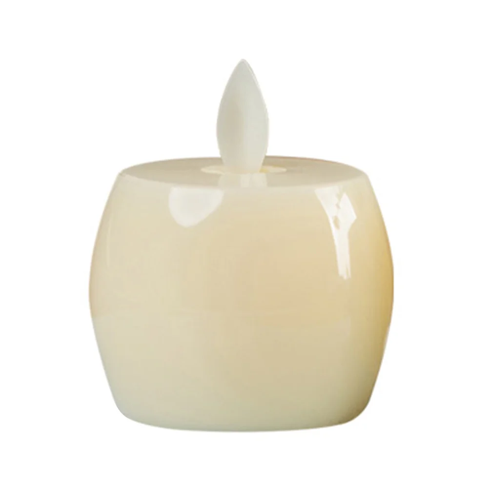 

Simulation Apple Lamp Led Flameless Lights Warm Yellow For Home Bar Cafe Party Decorations Eco-Friendly Safe Use