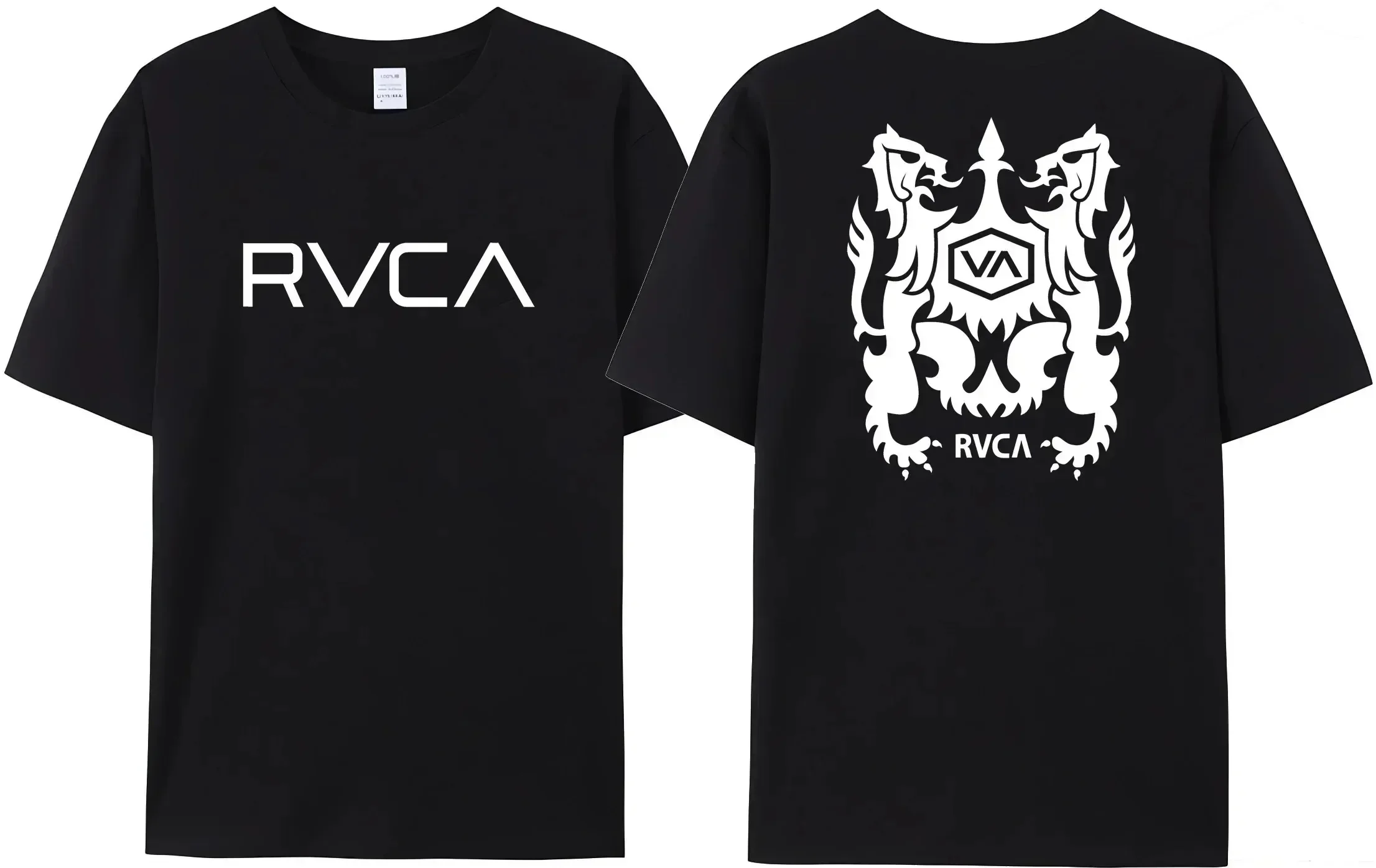 100% Cotton RVCA T Shirt Men Women THE BALANCE OF OPPOSITES Tee Tshirt Oversized Short Sleeve Design Brand T-shirt Top Clothes