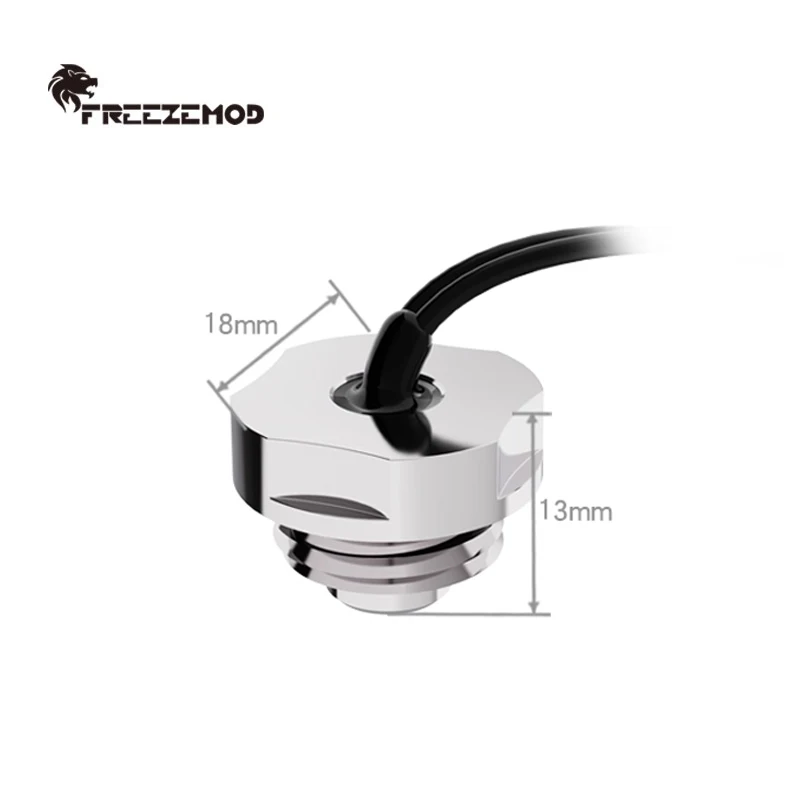 FREEZEMOD Watercooling Temperature Measuring Plug, 3950 Thermometer Sensor 10K Waterproof,Short Or Long,DT-CWD DT-CWC