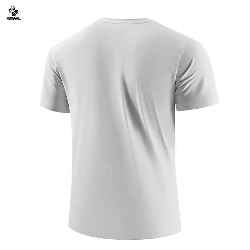 SBWL High quality Men's Sport Tracksuit Summer Gym Quick Dry T-Shirts Clothing Workout Running 2024 New y2k Tops Ice silk Tees - Image 5