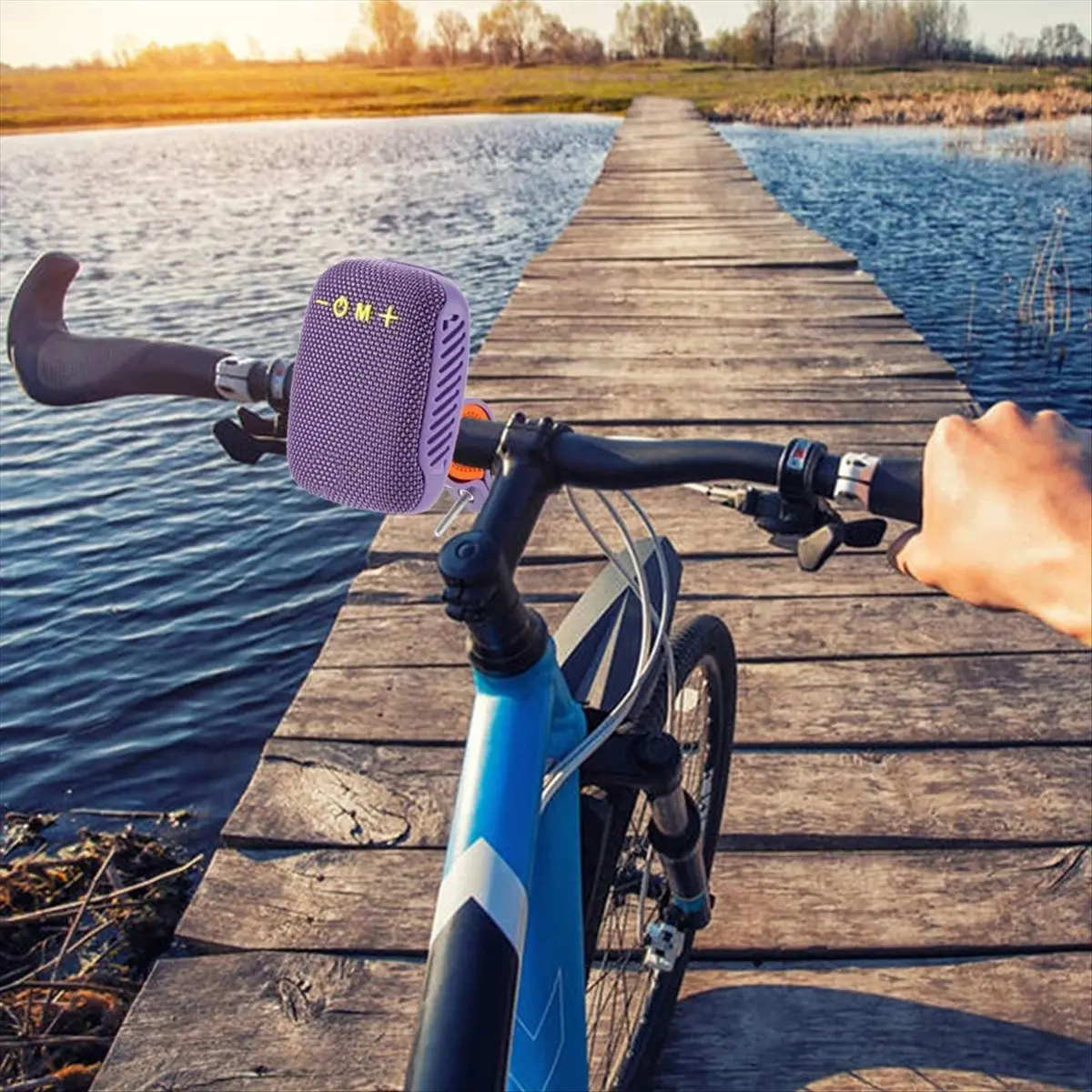 

X07A Outdoor Portable Bicycle Riding Speaker Type-C USB Rechargeable Waterproof Bluetooth-Compatible for Scooter Blue