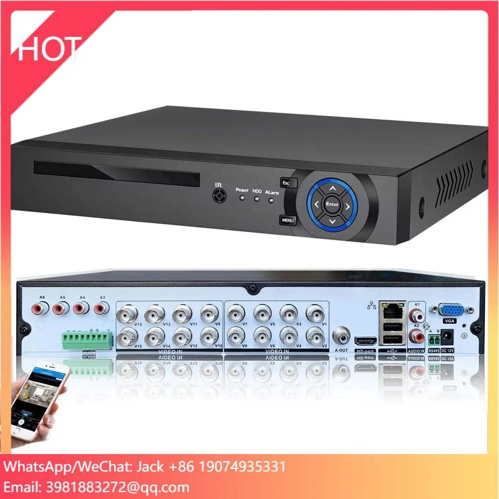 

HDD Digital Video Recorder Xmeye 16ch 4k Dvr Nvr H.265 Face Detection Xvr 16 Channel 8mp Dvr For Ahd Security Cctv Ip Cameras