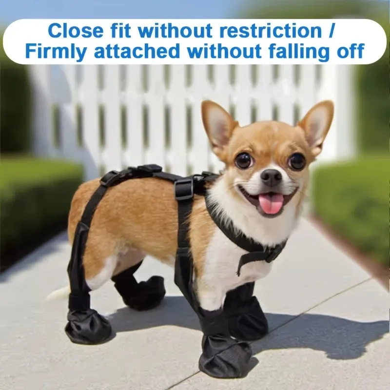Adjustable waterproof dog boots are breathable, soft, safe, durable and close-fitting, suitable for walking and hiking. - Detail 1