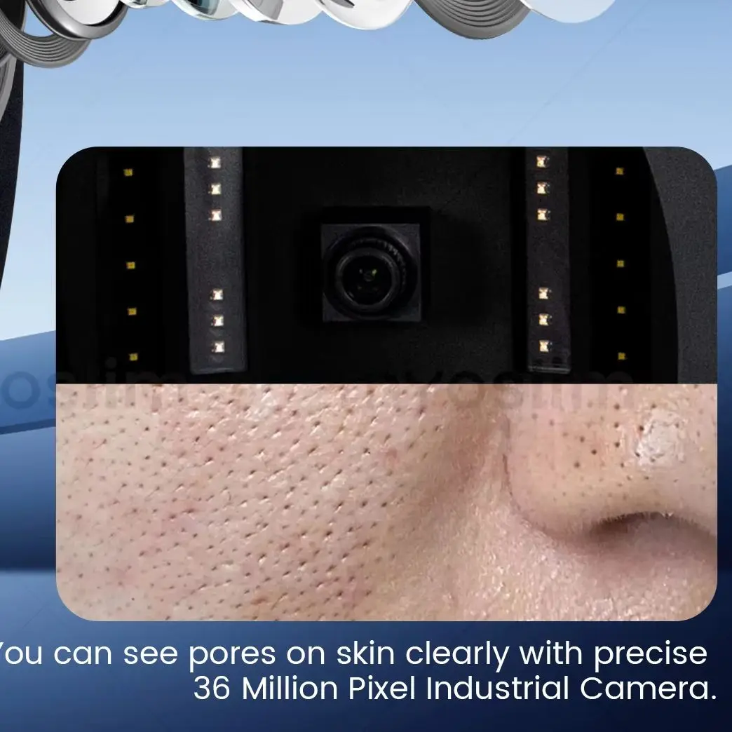 Q1 Pro 36M HD AI Skin Analyzer, 8 Spectral Imaging Face Hair Scalp Detector, Android 15.6‑21.5 Inch Screen, Custom Report Output
