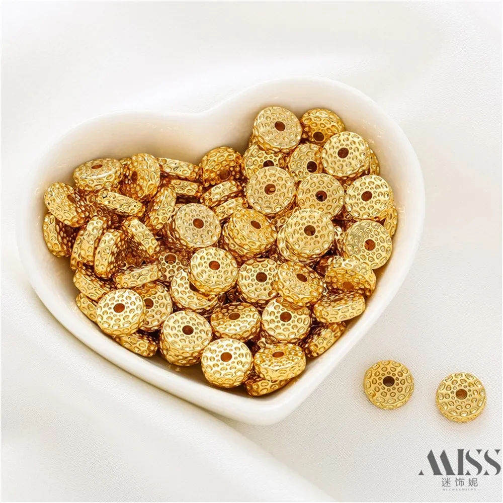 14K Gold Star Moon Passion Seed Spacer DIY Accessories Color Preserved Spacer Bead Handmade Bracelet Necklace Jewelry Material