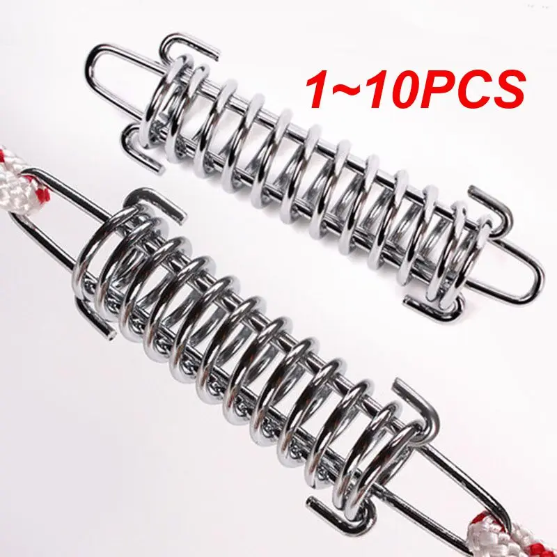 타프 캐노피 천막용 대형 장력 용수철, 캠핑 비치 텐트 로프 텐셔너, 조임 용수철, 1 ~ 10 개