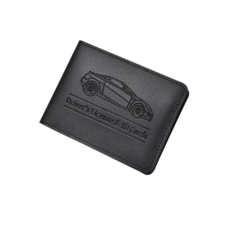 Driver's License Holder Pu Leather Cover Car Driver's License Protective Case Multi-Function Credit Card Bag