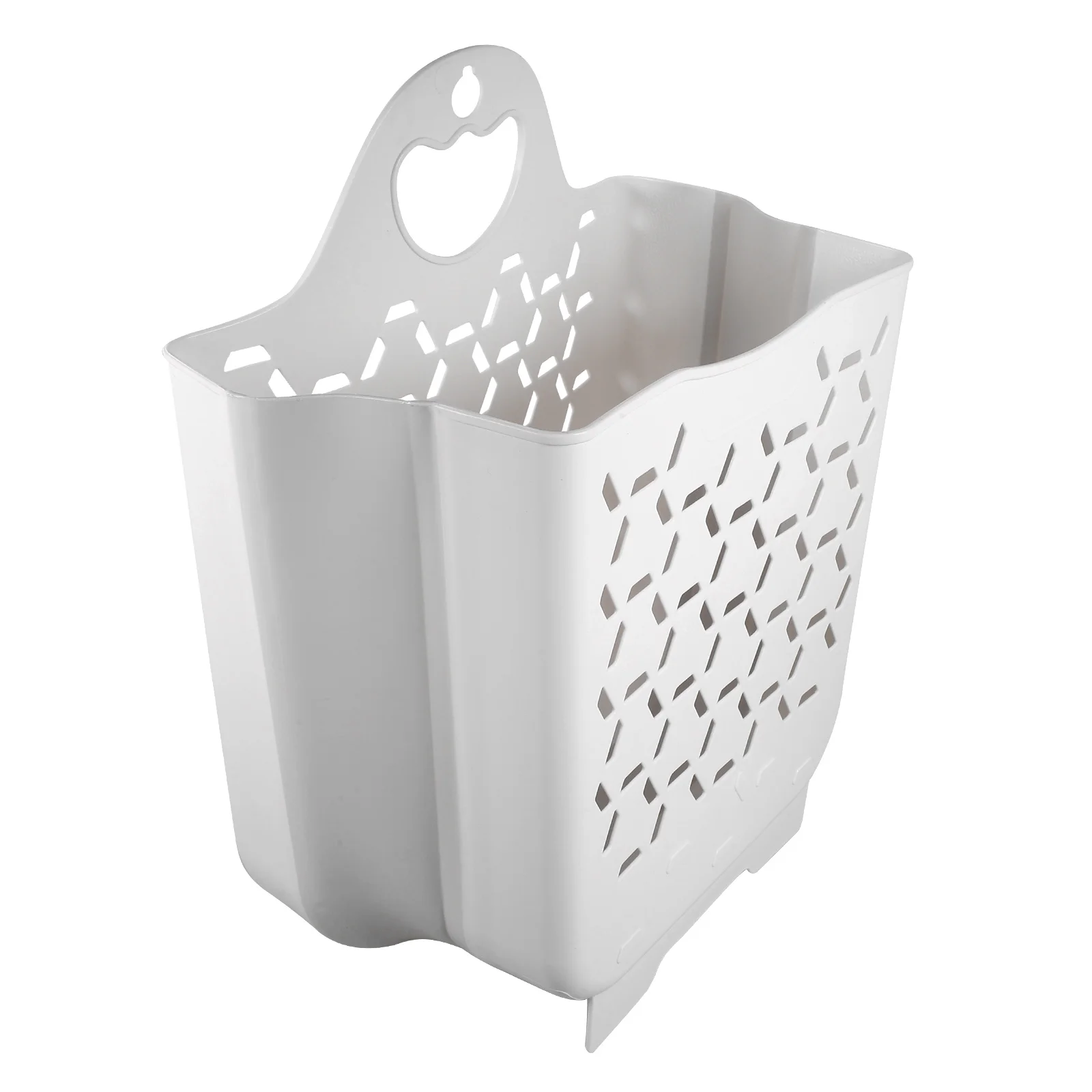 

Wall Hanging Laundry Basket Bathroom Clothes Storage TPE Material Dirty Pp Foldable Wall-mounted Perforation-free