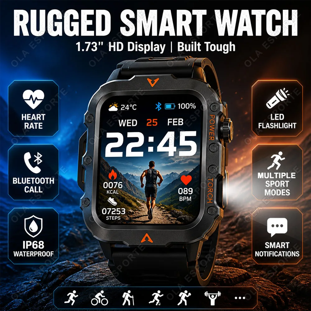 Outdoor Sports Smart Watch Bluetooth Call 173