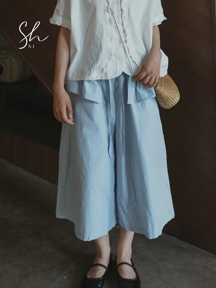 

Женские летние повседневные брюки Four Flames Design Sensation из чистого хлопка, легкие, широкие, длиной 7/8