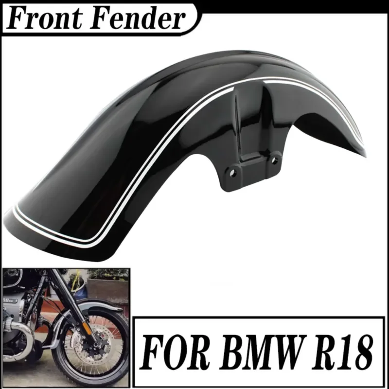 FOR R18 R18 Classic 2020-2022 Front Extender Mudg uard Splash Extension Fairing ABS Black